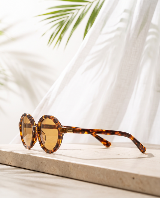 Second Look — ILKARA tortoiseshell oval sunglasses, side profile view